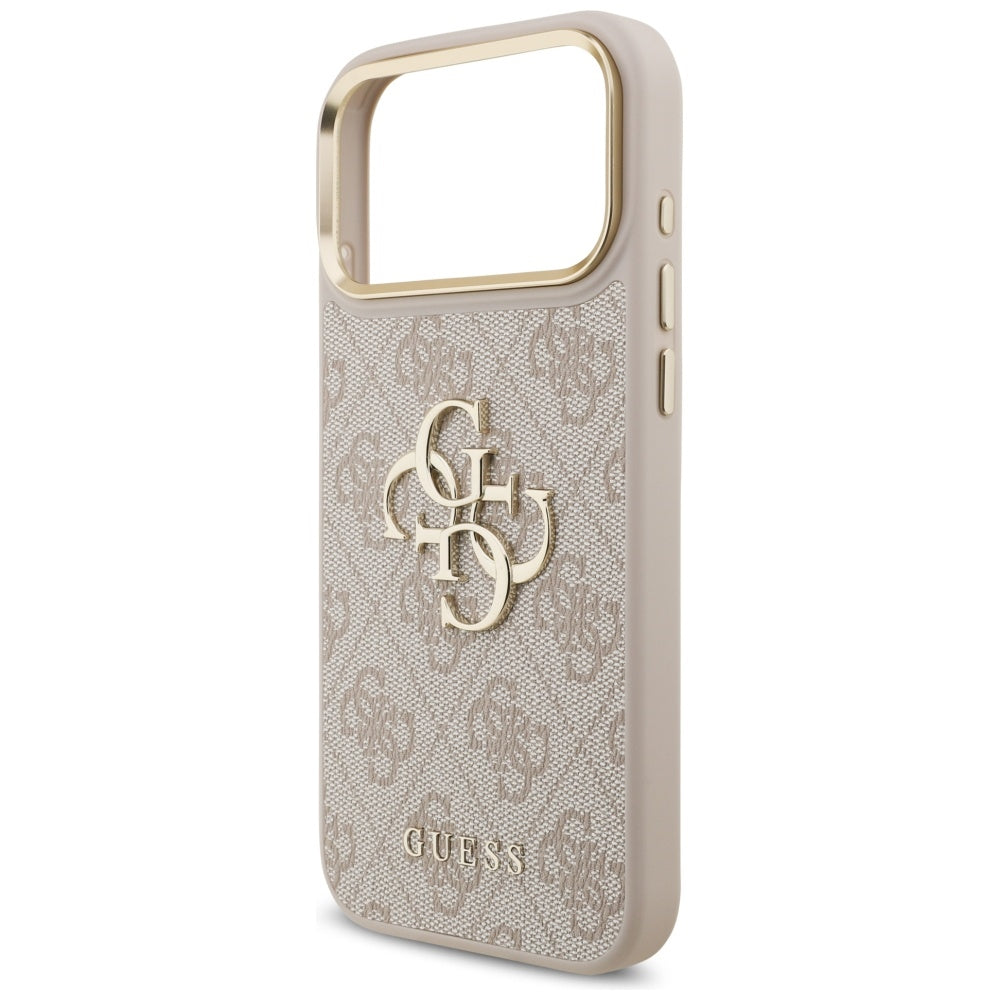 Etui til Apple iPhone 17 Pro Max, Guess, Big 4G Classic Logo med stor rem, Pink