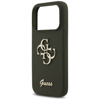 Etui til Apple iPhone 17 Pro Max, Guess, Big 4G Script, Kaki