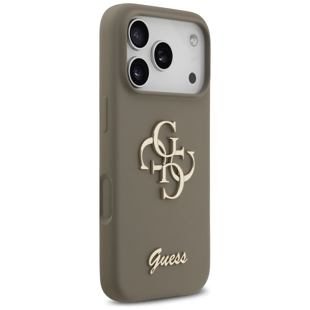 Etui til Apple iPhone 17 Pro Max, Guess, Big 4G Script, Brun