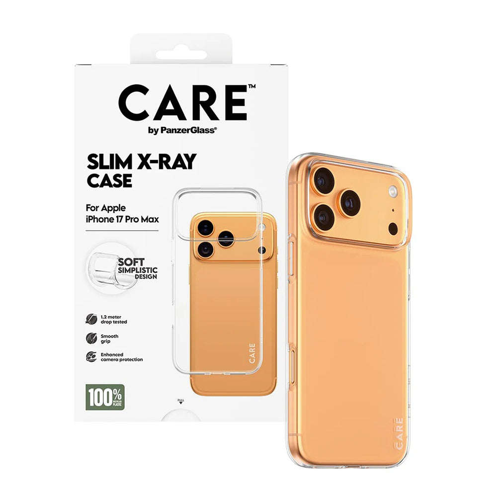 Etui til Apple iPhone 17 Pro Max, PanzerGlass, Care Fashionable X-ray, Gennemsigtig