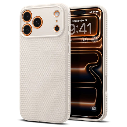 Etui til Apple iPhone 17 Pro Max, Spigen, Liquid Air, Beige