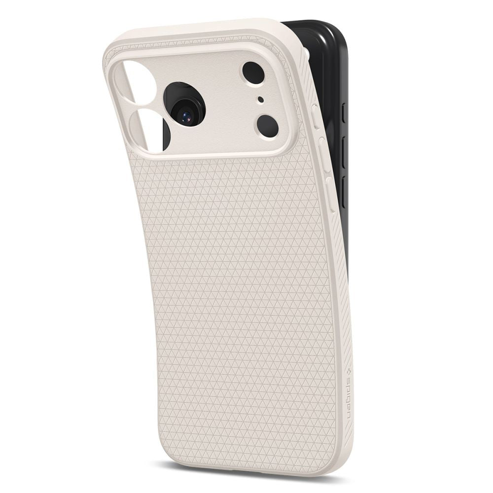 Etui til Apple iPhone 17 Pro Max, Spigen, Liquid Air, Beige