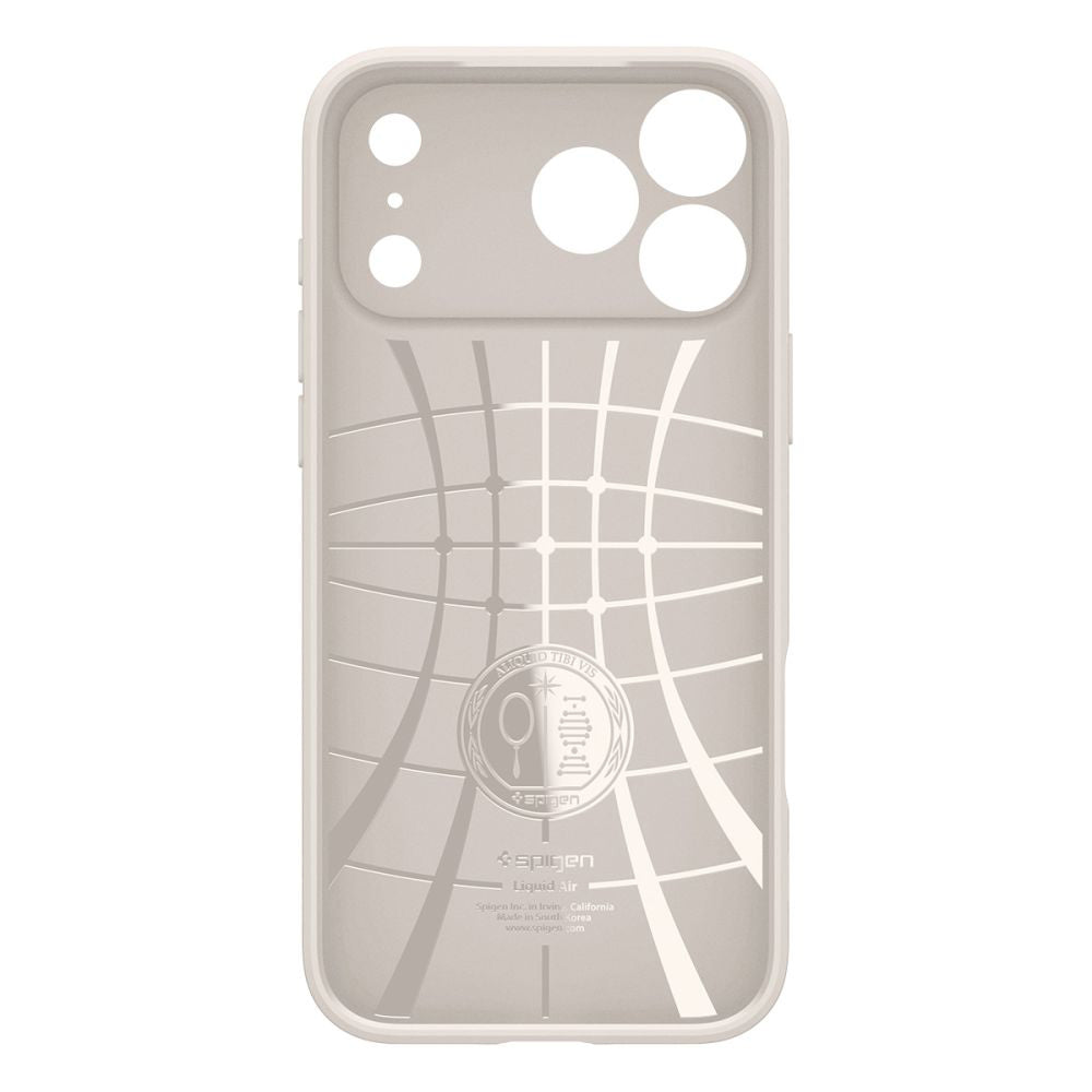 Etui til Apple iPhone 17 Pro Max, Spigen, Liquid Air, Beige