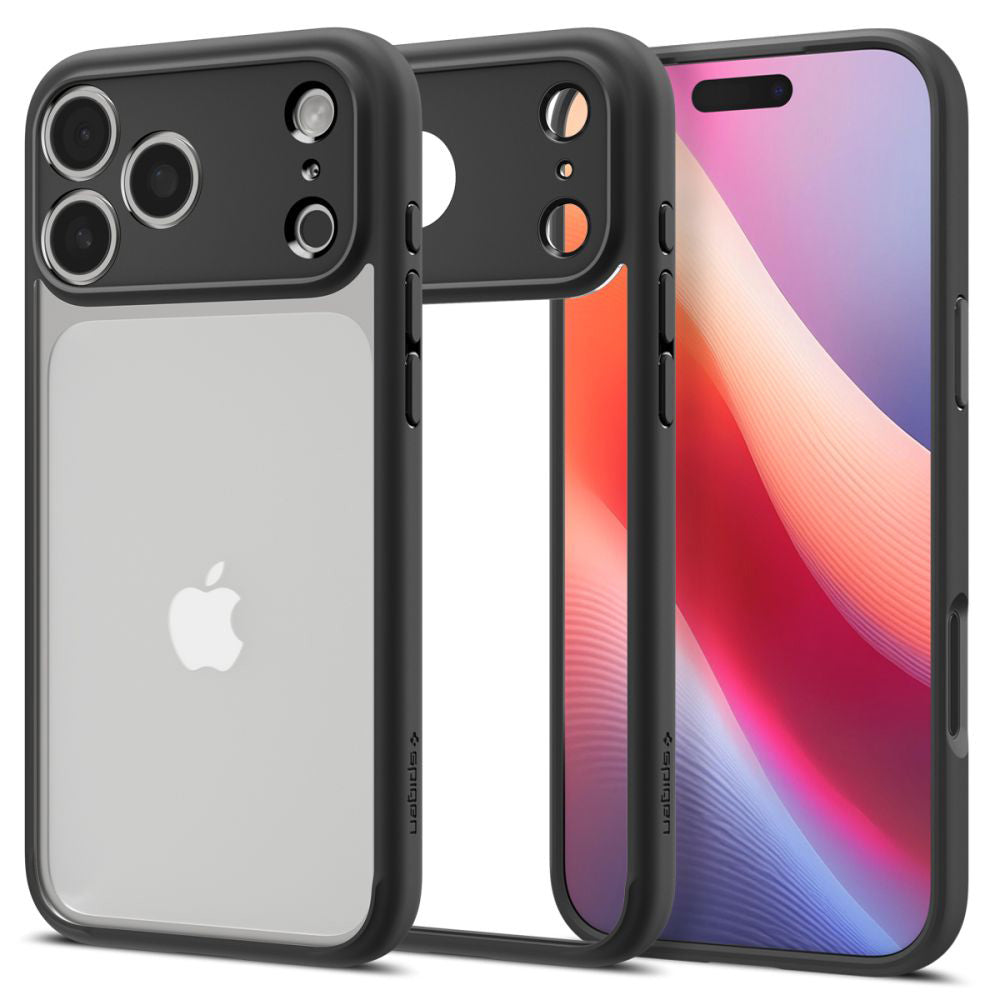 Etui til Apple iPhone 17 Pro Max, Spigen, Ultra Hybrid, Mat Sort