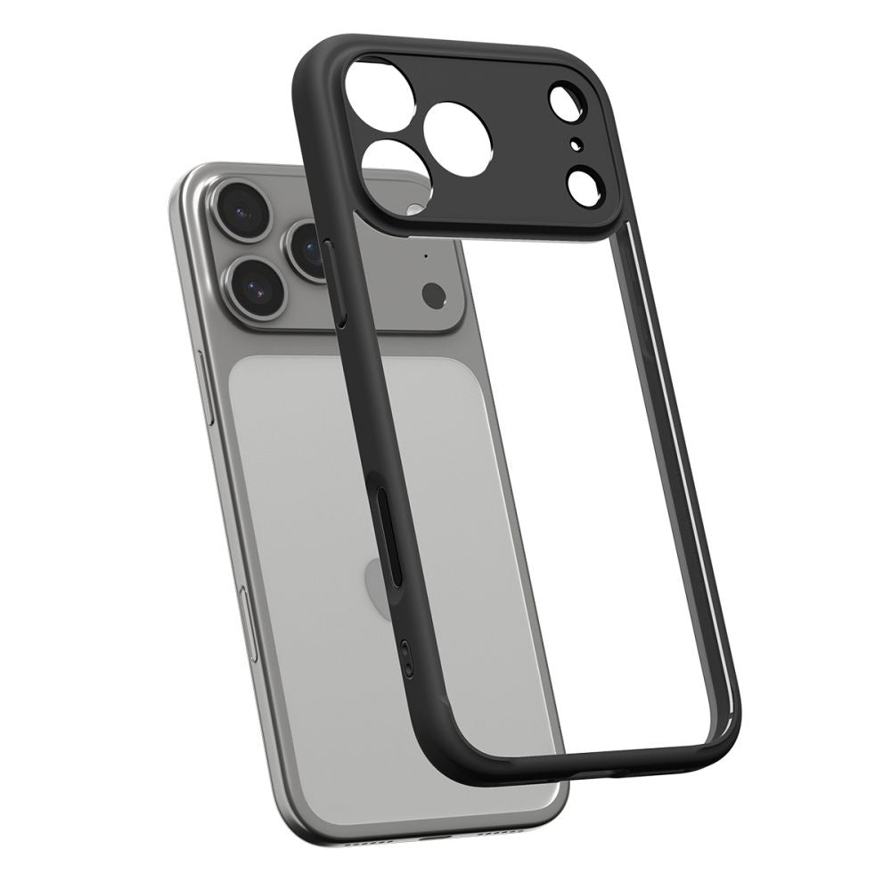 Etui til Apple iPhone 17 Pro Max, Spigen, Ultra Hybrid, Mat Sort