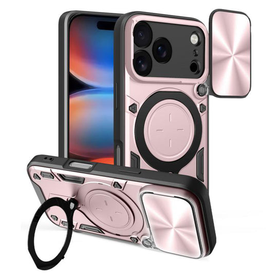 Etui til Apple iPhone 17 Pro Max, Techsuit, CamGuard Pro, Gylden Rosa