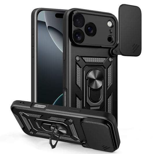 Etui til Apple iPhone 17 Pro Max, Techsuit, CamShield, Sort