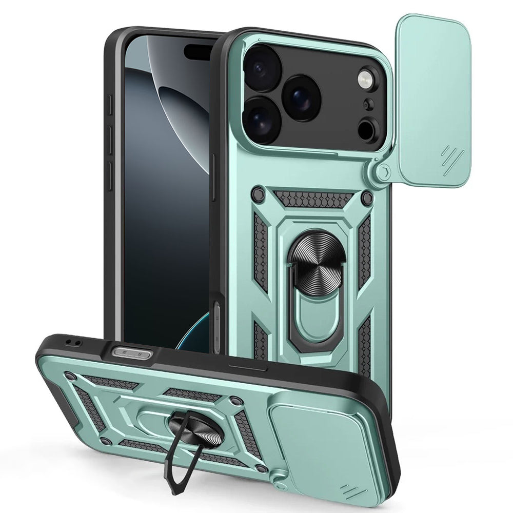 Etui til Apple iPhone 17 Pro Max, Techsuit, CamShield, Grøn