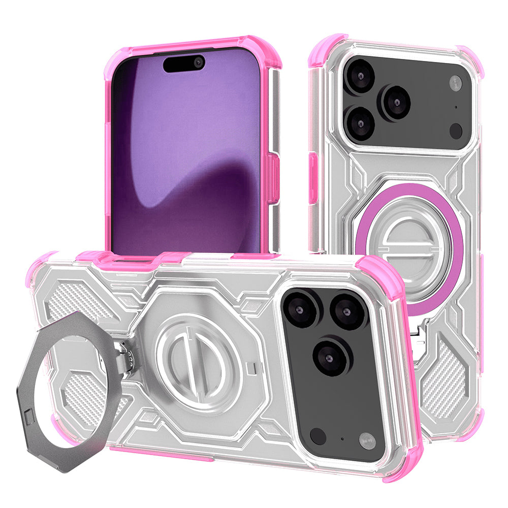 Etui til Apple iPhone 17 Pro Max, Techsuit, Carbon Shield Pro, Pink