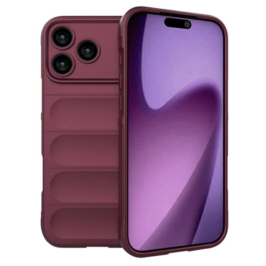 Etui til Apple iPhone 17 Pro Max, Techsuit, Magic Shield, Kirsebærrød