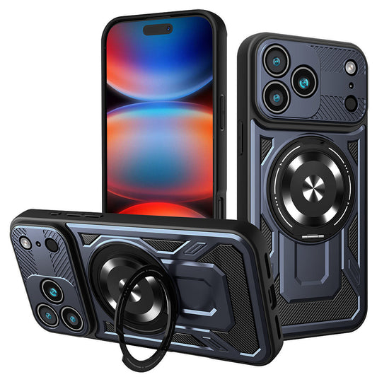 Etui til Apple iPhone 17 Pro Max, Techsuit, RuggedCam, Blå