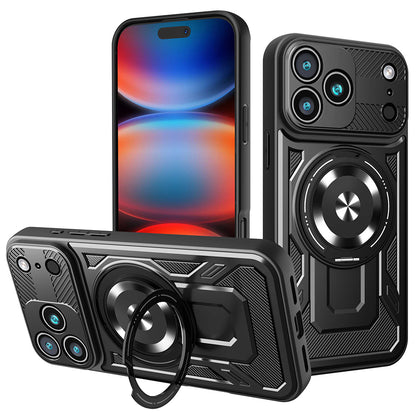 Etui til Apple iPhone 17 Pro Max, Techsuit, RuggedCam, Sort