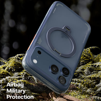 Etui til Apple iPhone 17 Pro Max, Torras, Ostand Spin Air, Blå