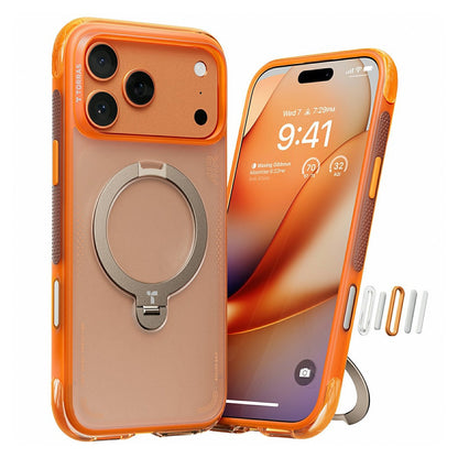 Etui til Apple iPhone 17 Pro Max, Torras, Ostand Spin Air, Orange