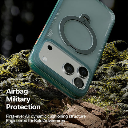 Cover til Apple iPhone 17 Pro Max, Torras, Ostand Spin Air, Grøn