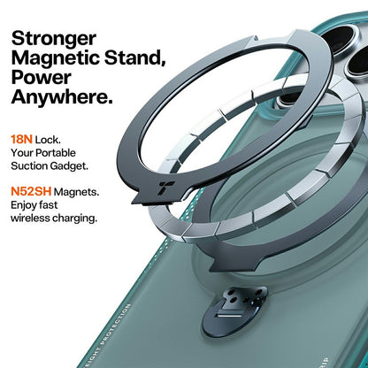 Cover til Apple iPhone 17 Pro Max, Torras, Ostand Spin Air, Grøn