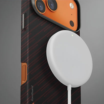 MagSafe cover til Apple iPhone 17 Pro Max, UNIQ, Keva MagClick, Sort Rød
