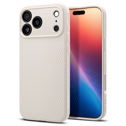 Etui til Apple iPhone 17 Pro, Spigen, Liquid Air, Beige