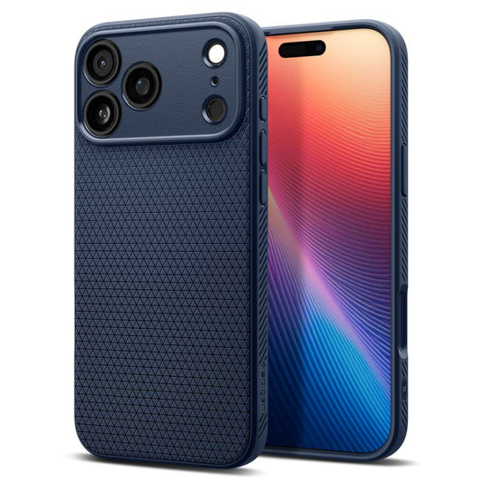 Etui til Apple iPhone 17 Pro, Spigen, Liquid Air, Marineblå