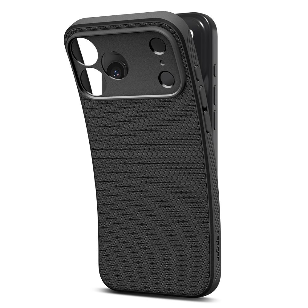 Cover til Apple iPhone 17 Pro, Spigen, Liquid Air, Mat Sort