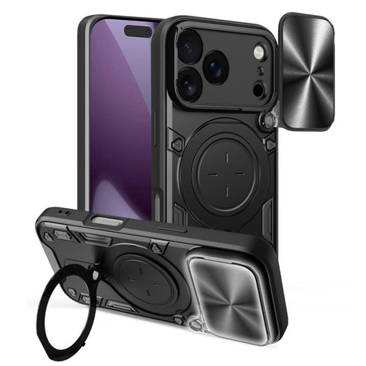 Etui til Apple iPhone 17 Pro, Techsuit, CamGuard Pro, Sort