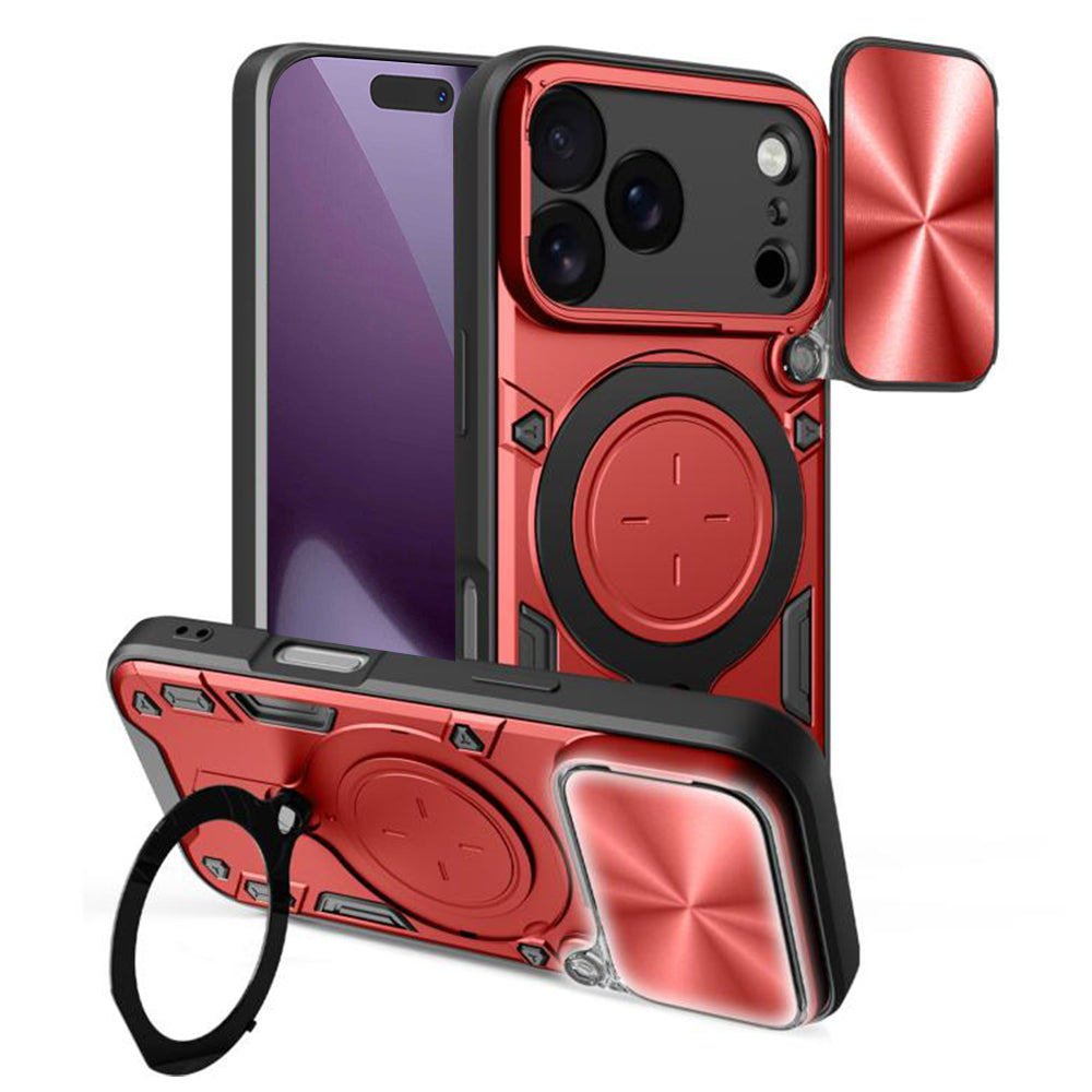 Etui til Apple iPhone 17 Pro, Techsuit, CamGuard Pro, Rød