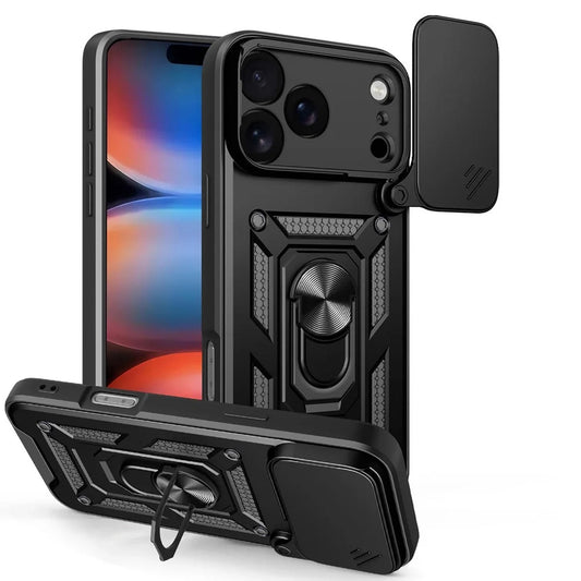 Etui til Apple iPhone 17 Pro, Techsuit, CamShield, Sort