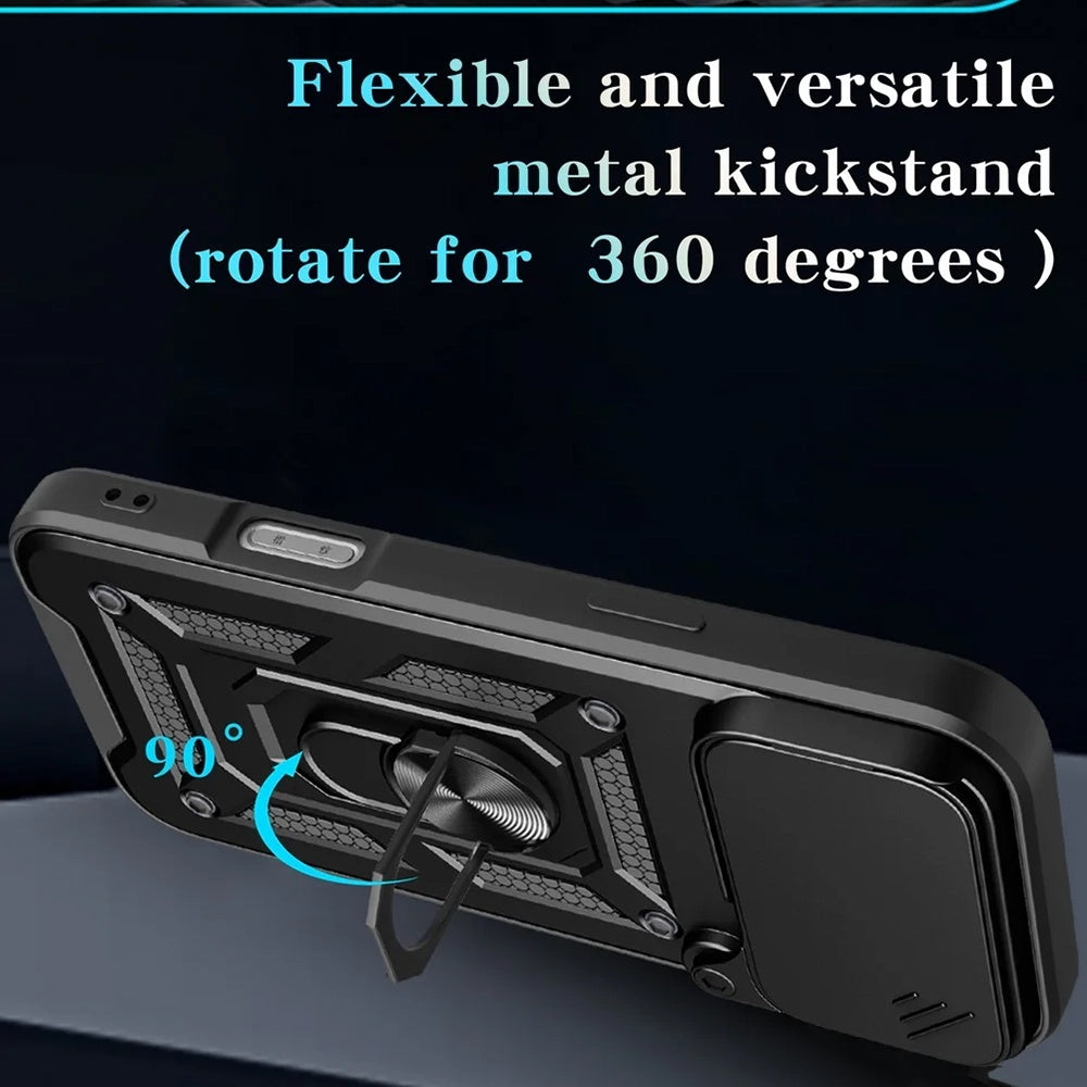 Etui til Apple iPhone 17 Pro, Techsuit, CamShield, Sort