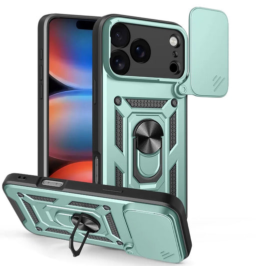 Etui til Apple iPhone 17 Pro, Techsuit, CamShield, Grøn