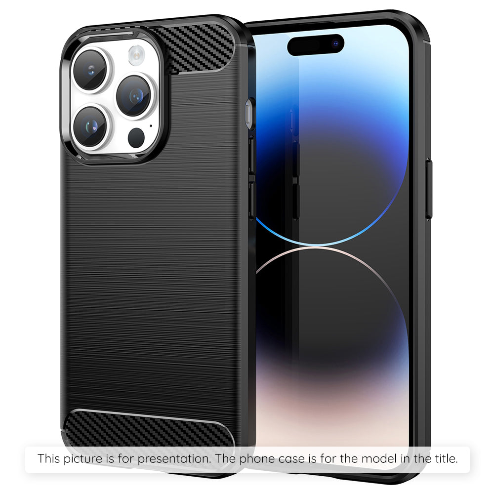 Etui til Apple iPhone 17 Pro, Techsuit, Carbon, Sort