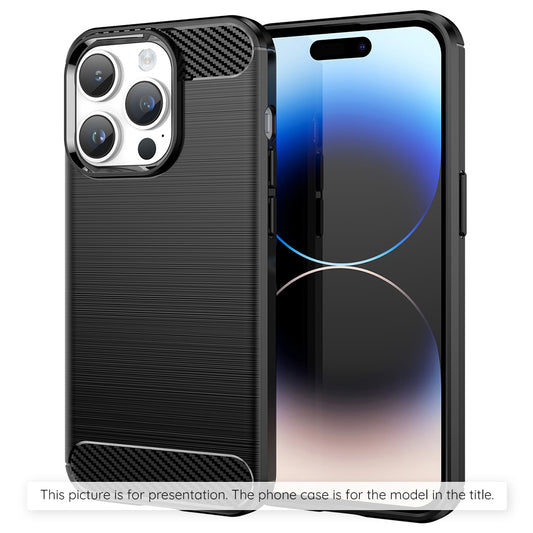 Etui til Apple iPhone 17 Pro, Techsuit, Carbon, Sort