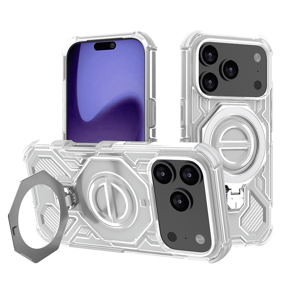 Etui til Apple iPhone 17 Pro, Techsuit, Carbon Shield Pro, Hvid