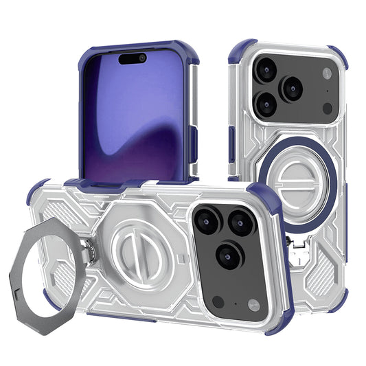 Etui til Apple iPhone 17 Pro, Techsuit, Carbon Shield Pro, Blå