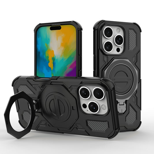 Etui til Apple iPhone 17 Pro, Techsuit, Carbon Shield Pro, Sort