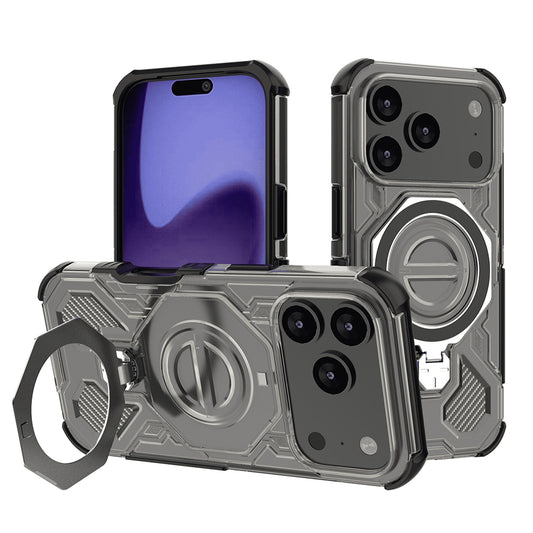 Etui til Apple iPhone 17 Pro, Techsuit, Carbon Shield Pro, Lys Sort