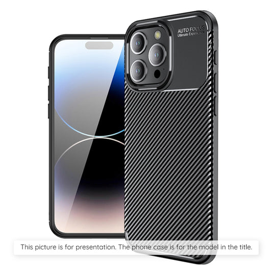 Etui til Apple iPhone 17 Pro, Techsuit, CarbonFiber, Sort