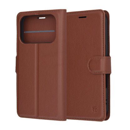 Etui til Apple iPhone 17 Pro, Techsuit, Leather Folio, Brun