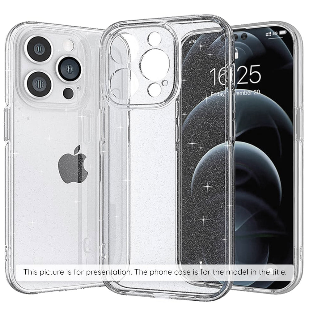 Etui til Apple iPhone 17 Pro, Techsuit, SparkleSkin, Gennemsigtig