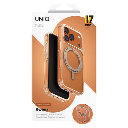Etui til Apple iPhone 17 Pro, UNIQ, Swivix, Gylden