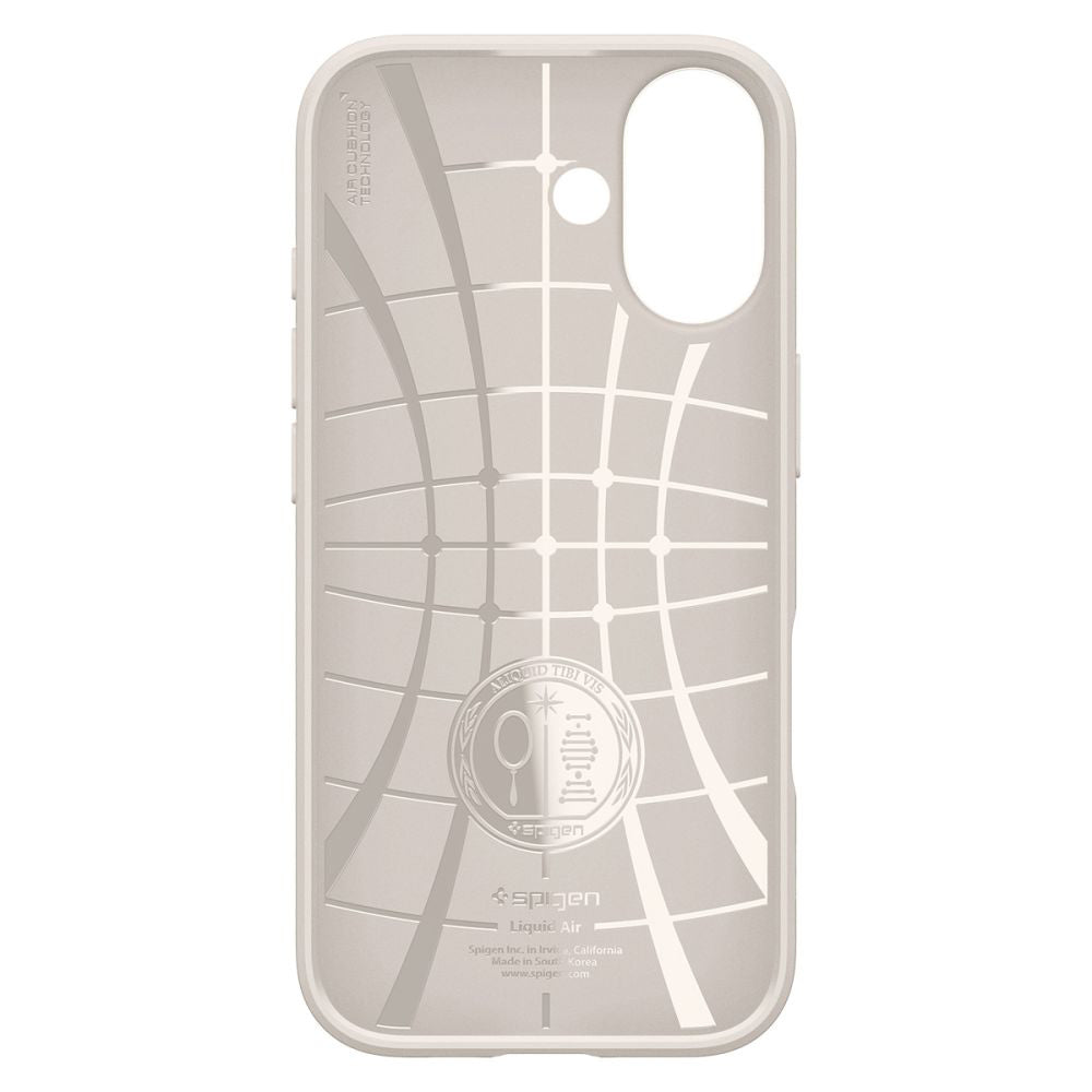 Etui til Apple iPhone 17, Spigen, Liquid Air, Beige