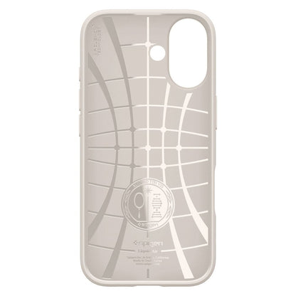 Etui til Apple iPhone 17, Spigen, Liquid Air, Beige