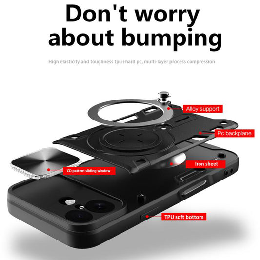 Etui til Apple iPhone 17, Techsuit, CamGuard Pro, Sort