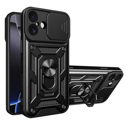 Etui til Apple iPhone 17, Techsuit, CamShield, Sort