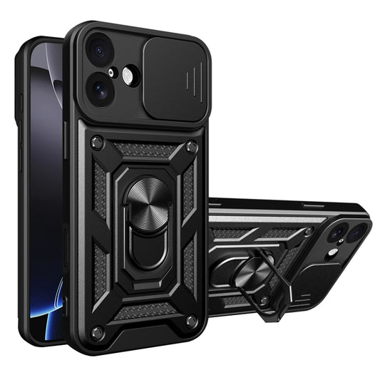 Etui til Apple iPhone 17, Techsuit, CamShield, Sort