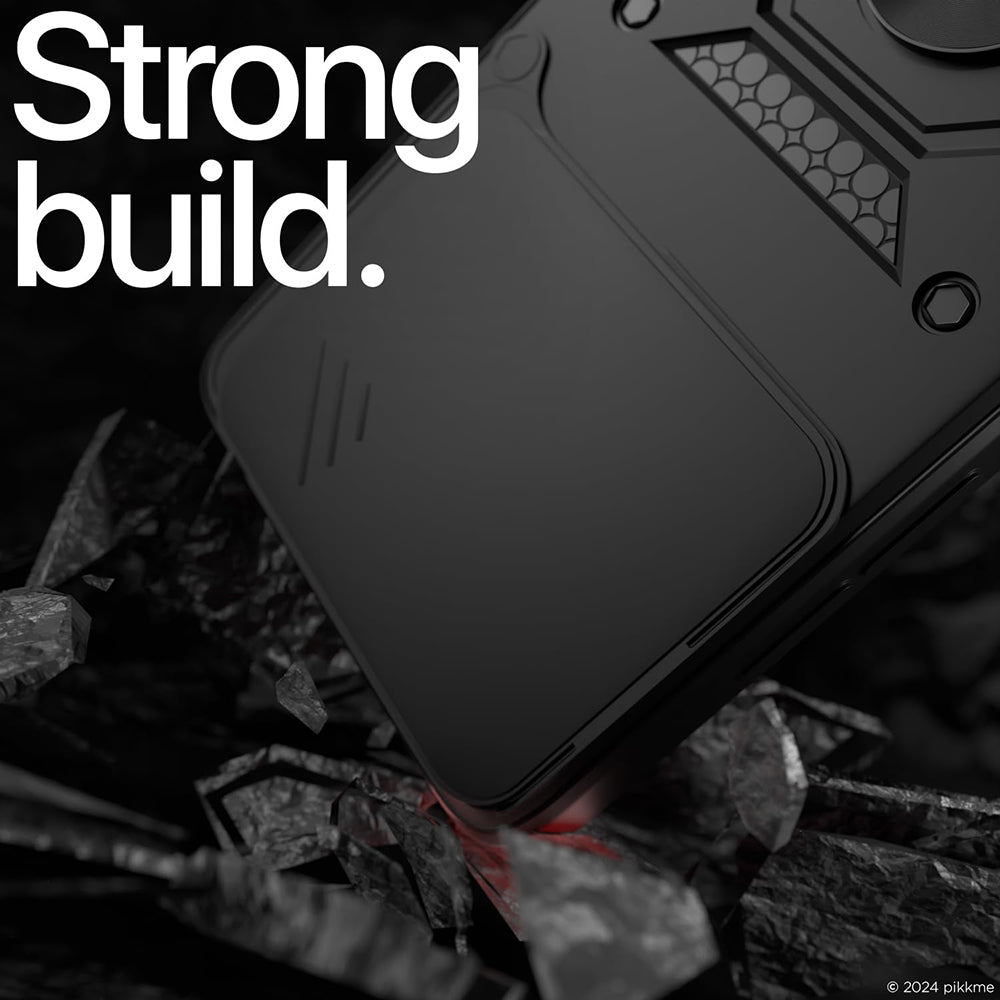 Etui til Apple iPhone 17, Techsuit, CamShield, Sort