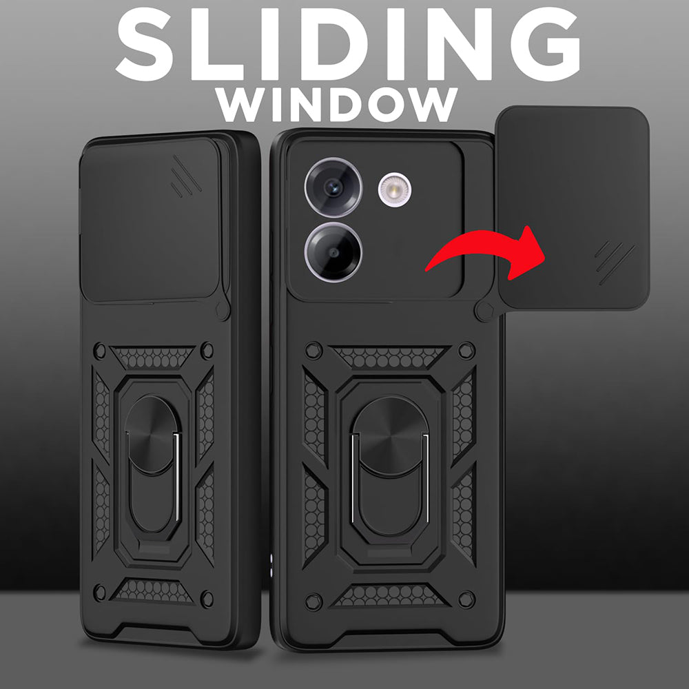 Etui til Apple iPhone 17, Techsuit, CamShield, Sort