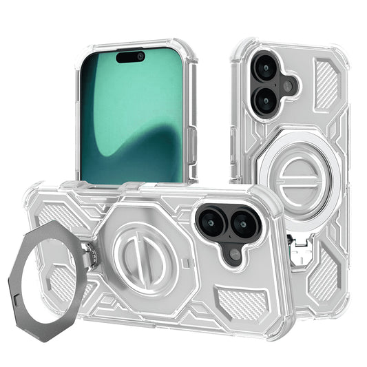 Etui til Apple iPhone 17, Techsuit, Carbon Shield Pro, Hvid