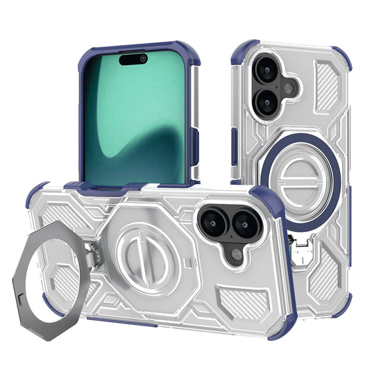 Etui til Apple iPhone 17, Techsuit, Carbon Shield Pro, Blå