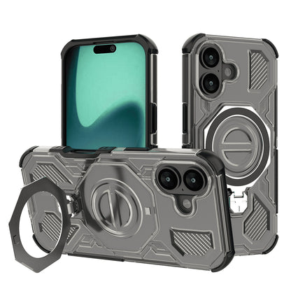 Etui til Apple iPhone 17, Techsuit, Carbon Shield Pro, Lys Sort