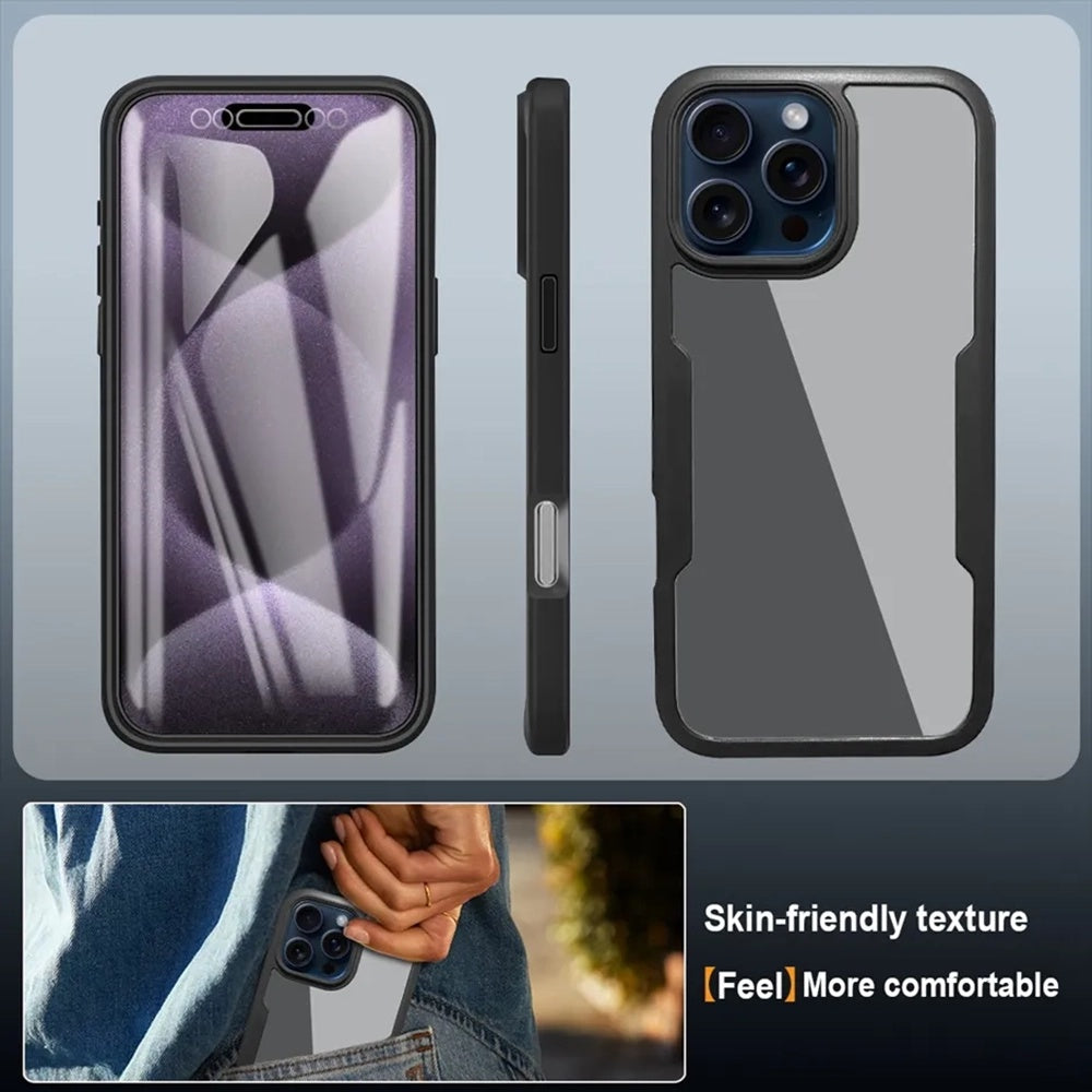 Etui til Apple iPhone 17, Techsuit, ColorVerse 360, Sort